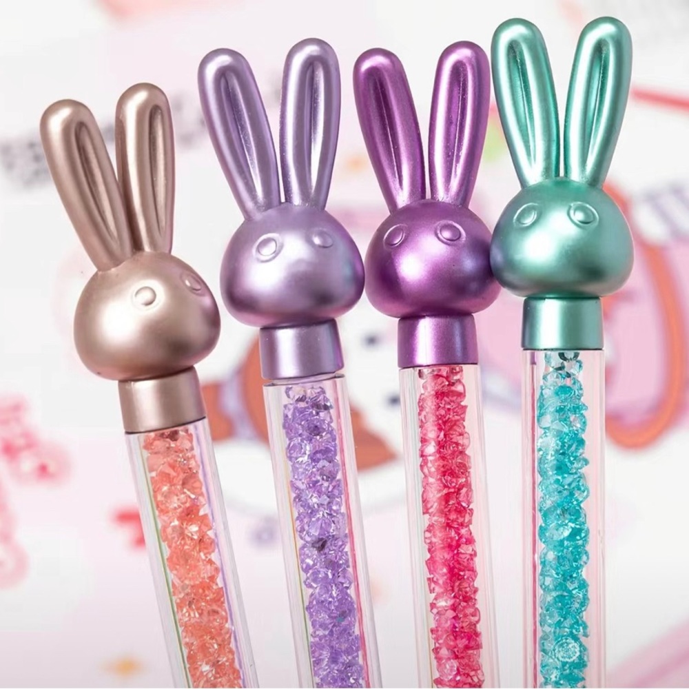 🍒🍒 2 Crystal Bunny Ballpoint Pens